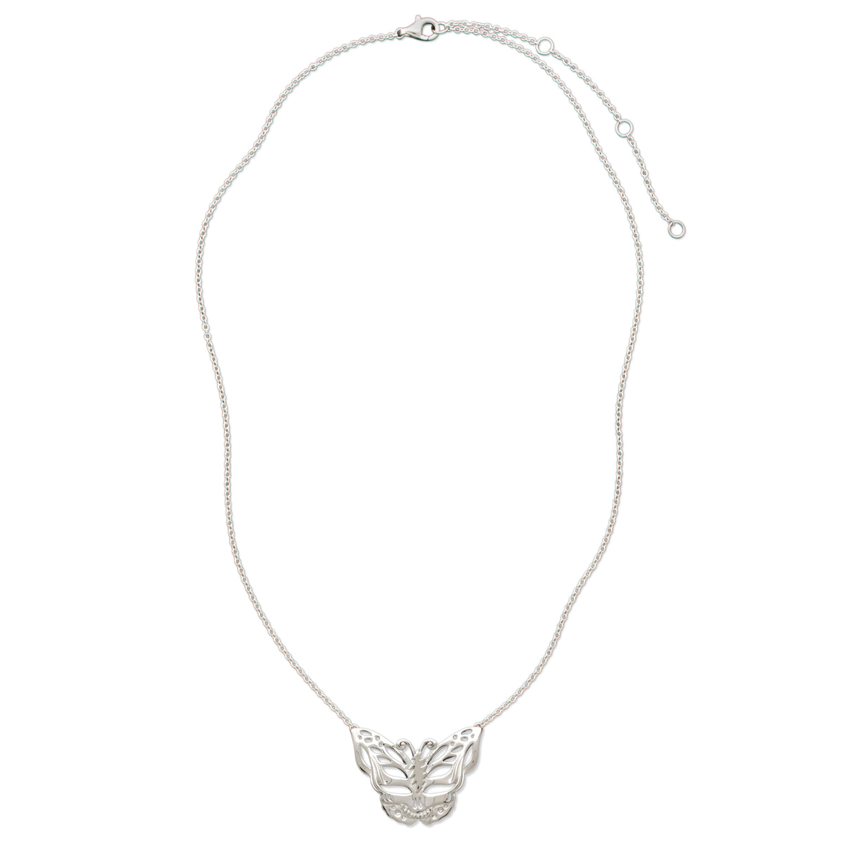 Steal Your Face Butterfly Necklace | Silver