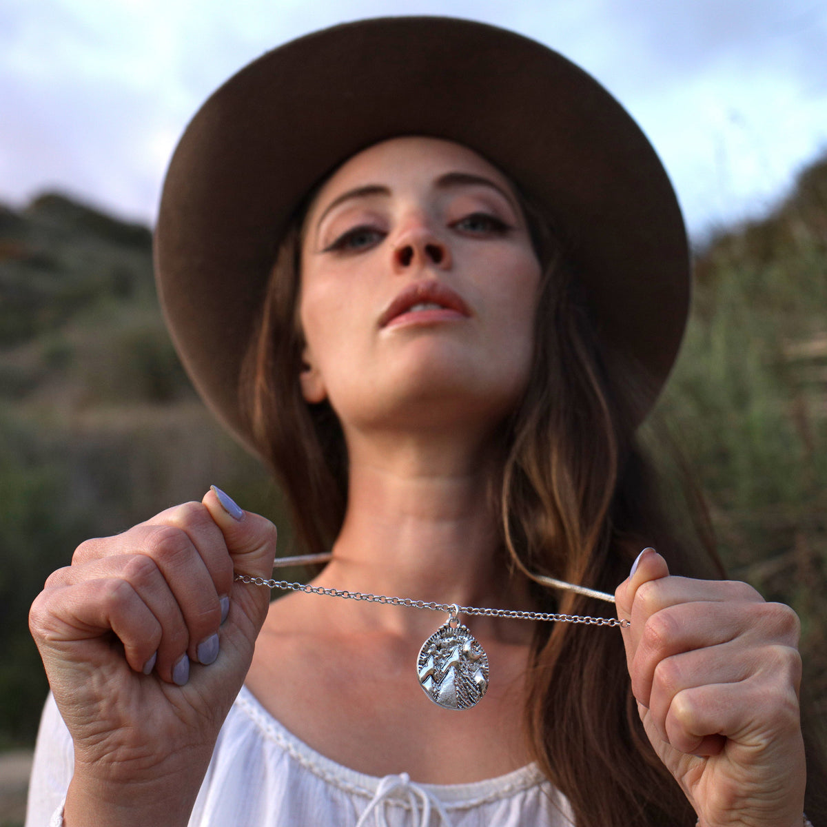 Mountains of the Moon Necklace | Silver
