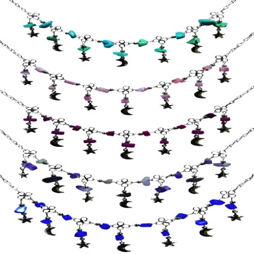 Moon and Stars Charm Anklet