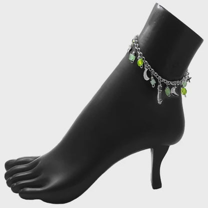 Crystal Moon Anklet