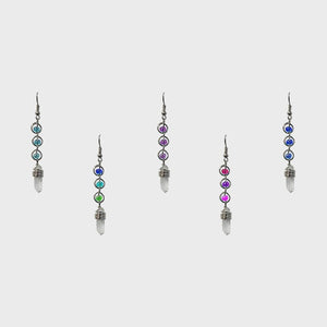 Chain Link Crystal Earrings