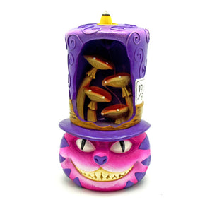 Cheshire Cat Hat & Mushroom Back Flow Incense Burner
