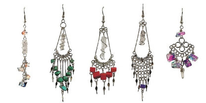 Crystal Chip Dangle Earrings