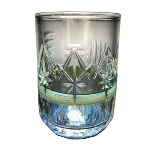 Rotational Science Hand Carved Swirl Wrapped Cocktail Glass / #5