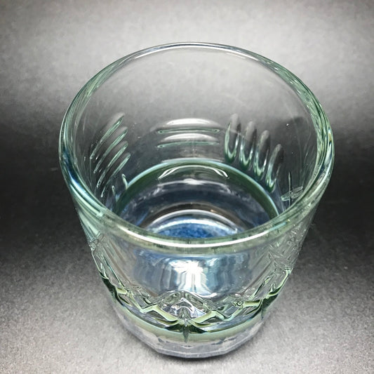 Rotational Science Hand Carved Swirl Wrapped Cocktail Glass / #5