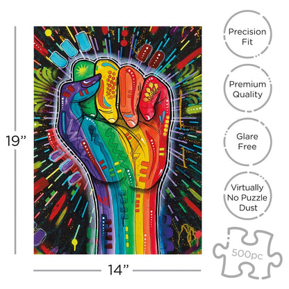 Dean Russo Love Is Power Jigsaw Puzzle -  500 Piece SALE
