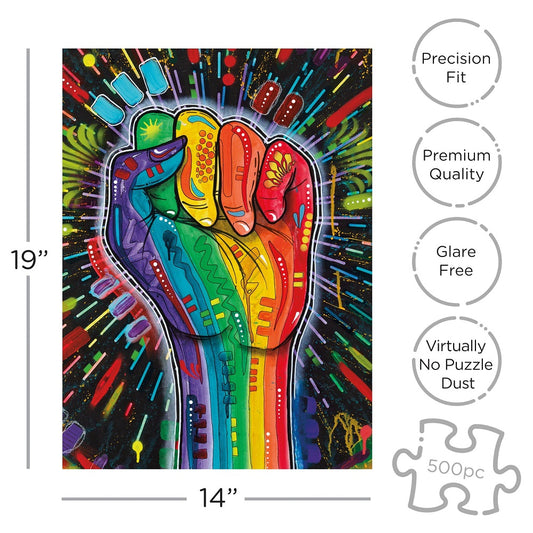 Dean Russo Love Is Power Jigsaw Puzzle -  500 Piece SALE