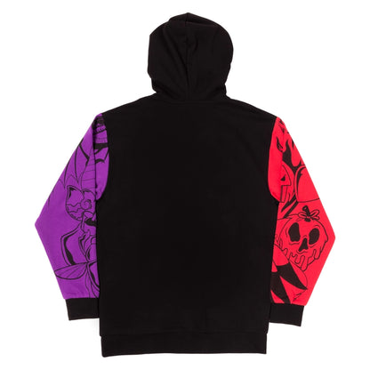 Loungefly Disney Villains Color Block Unisex Hoodie SALE