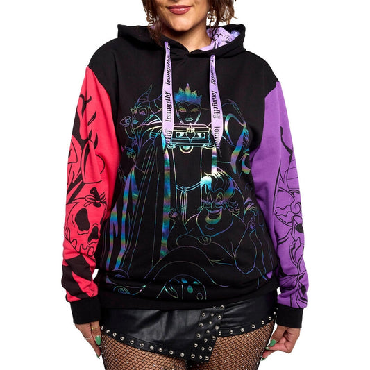 Loungefly Disney Villains Color Block Unisex Hoodie SALE