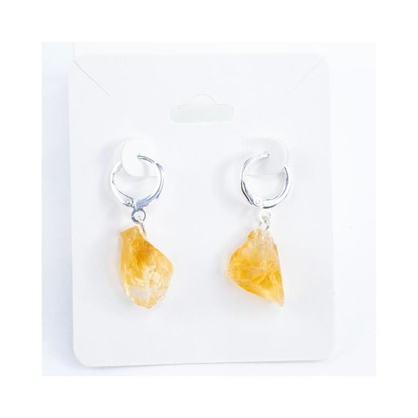 Citrine Hoop Earrings SALE