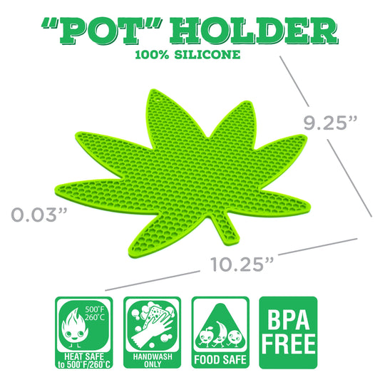 Pot Holder - Silicone Leaf
