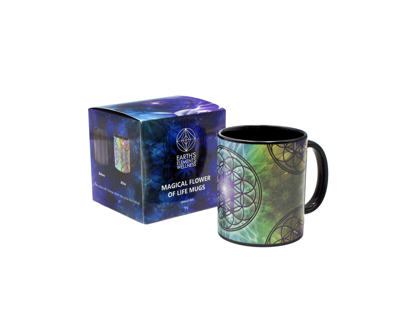 Color Changing Magical Flower of Life Mug