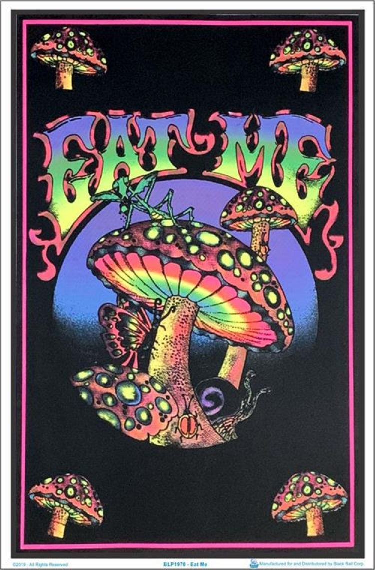 Eat Me Black Light Poster