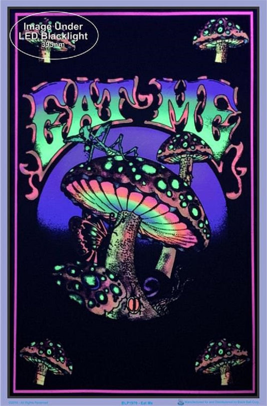 Eat Me Black Light Poster