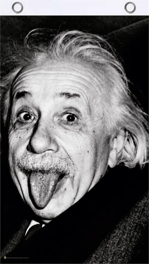 Einstein Tongue Flag 3'x5'