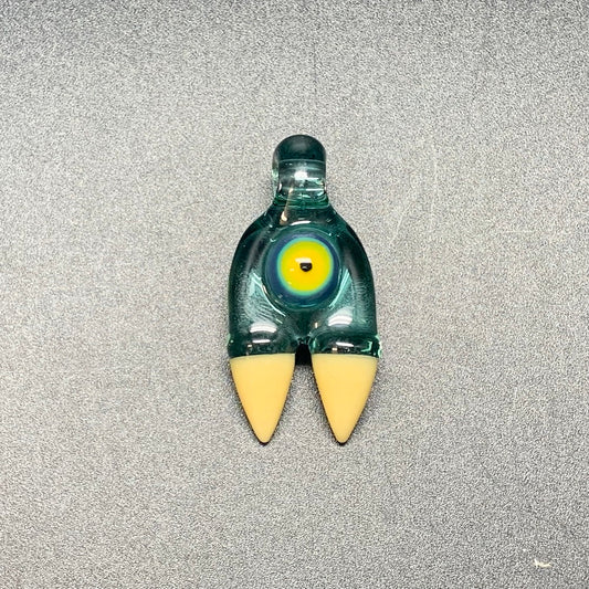 Elbo Glass Dino Claw Pendant - Nemo