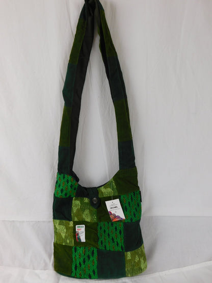 Erika Bag Patchwork Corduroy & Brocade Fabric SALE