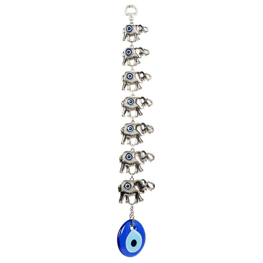 Evil Eye 7 Elephants Wall Decoration