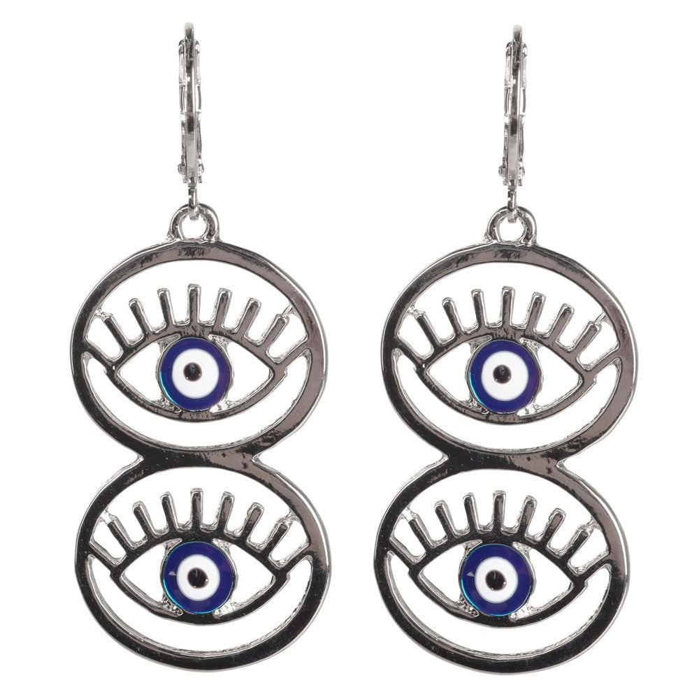 Evil Eye Double Stack Earrings SALE