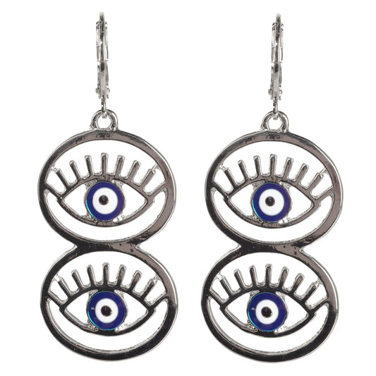 Evil Eye Double Stack Earrings SALE