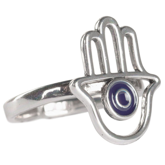 Evil Eye Hamsa Adjustable Ring SALE