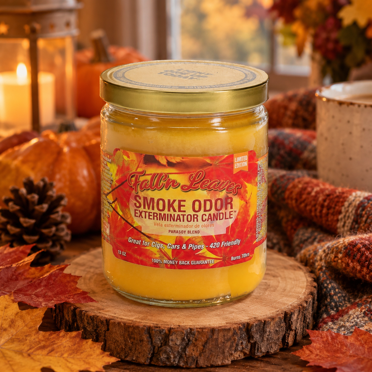 Fall'n Leaves Smoke Odor Candle