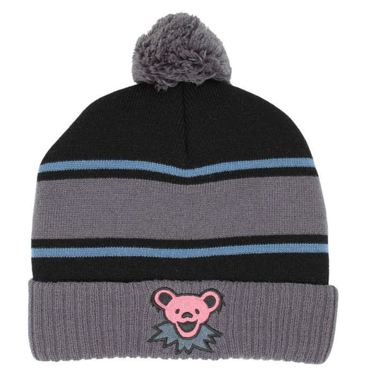 Grateful Dead Bear Pom Pom Beanie
