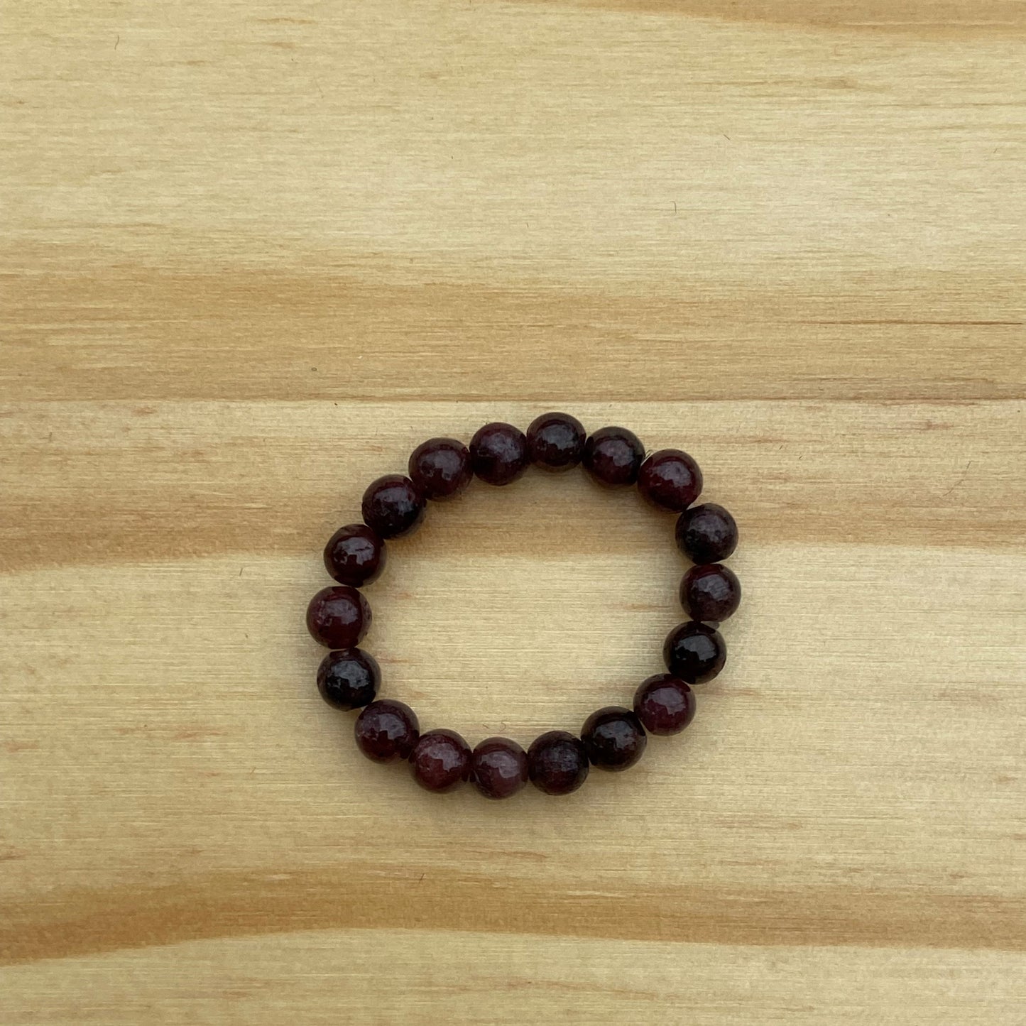 Gemstone Stretch Ring - Garnet SALE