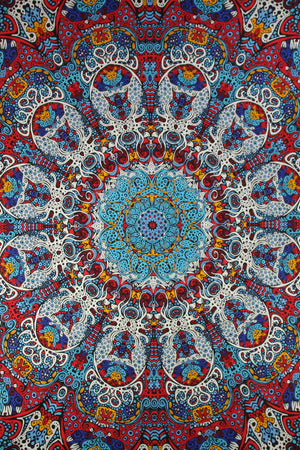 Glow in the Dark Sunburst Tapestry