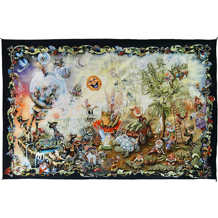 Gnome Dream Heady Art Print Tapestry