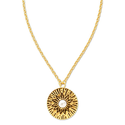 Circles Around the Sun Birthstone Necklace | Gold
