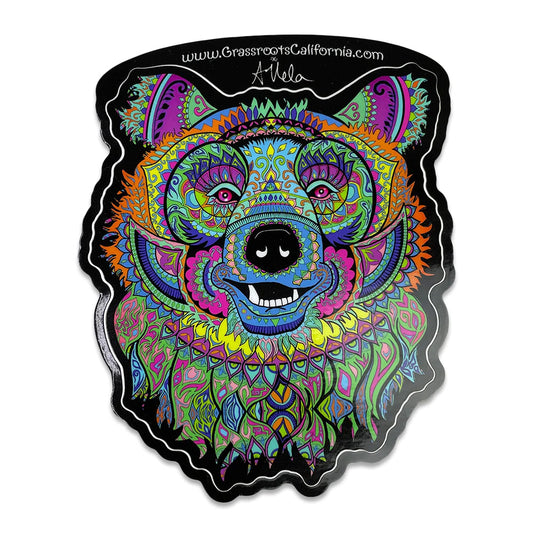 Grassroots California Amanda Vela Bear V2 Blue Sticker