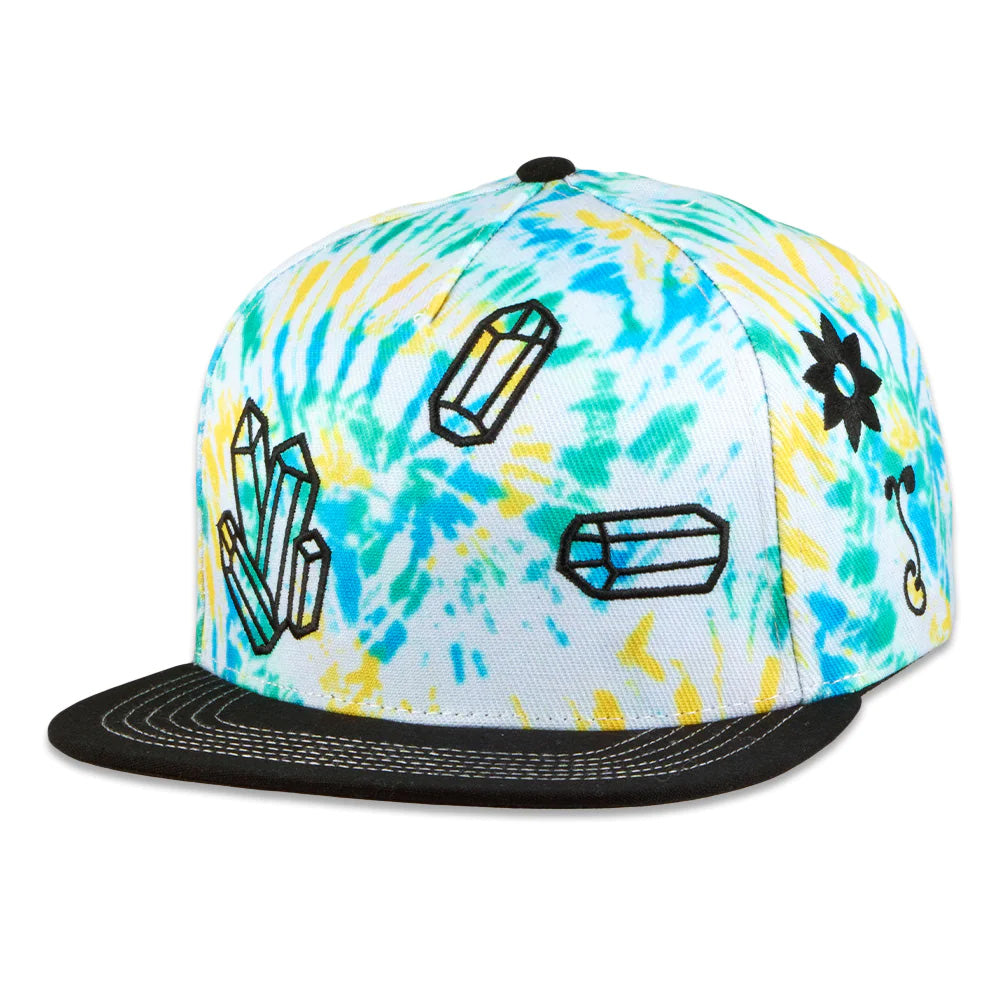 Grassroots California FAB Shapes Tie Dye Snapback Hat