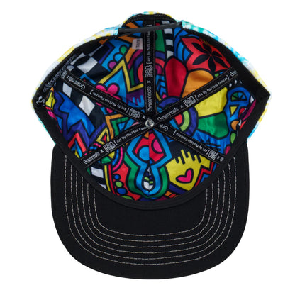 Grassroots California FAB Shapes Tie Dye Snapback Hat