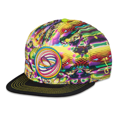 Grassroots California Grahampasteez Noise Quantization Yellow Snapback Hat