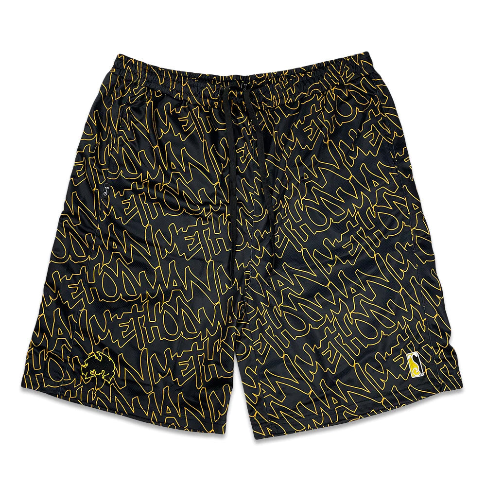 Grassroots California Method Man Killa Bees Script Mesh Shorts SALE