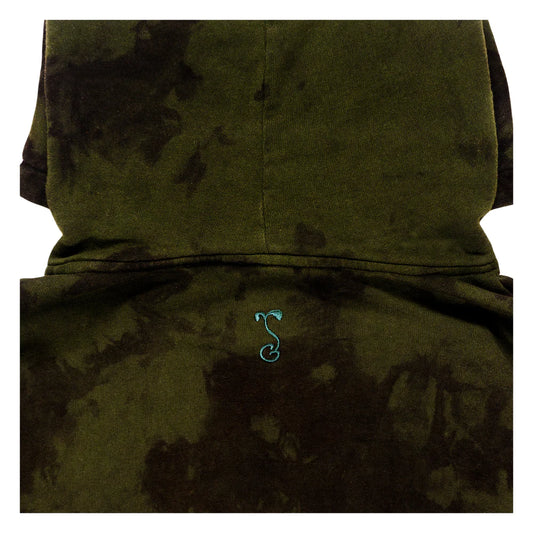 Grassroots California x Stanley Mouse Mandolin Jester Never Summer Green Dyed Pullover Hoodie