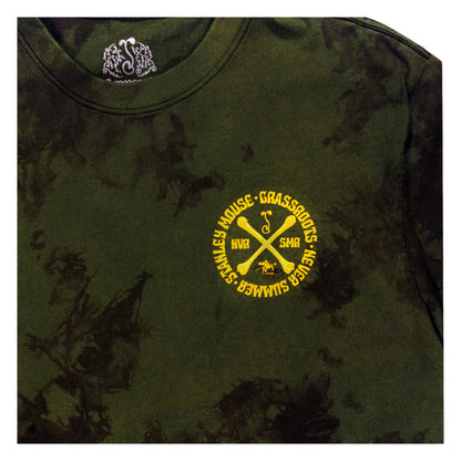 Grassroots California Stanley Mouse Mandolin Jester Never Summer Green Dyed T-Shirt