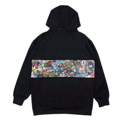 Vincent Gordon Cartoon Gumbo Black Tall Pullover Hoodie