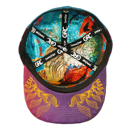 Android Jones Humming Dragon Green Fitted Hat