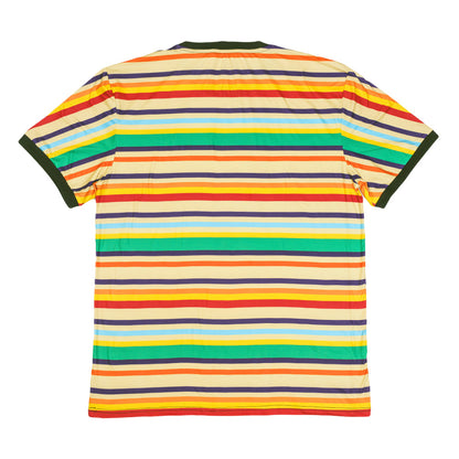 Dia De Los Muertos Sugar Skull Striped T Shirt