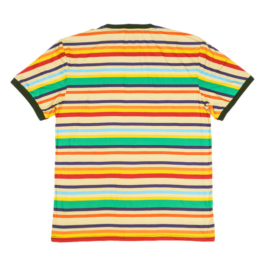 Dia De Los Muertos Sugar Skull Striped T Shirt