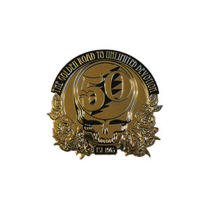 Grateful Dead 50th Anniversary SYF & Roses Metal Sticker - Small SALE
