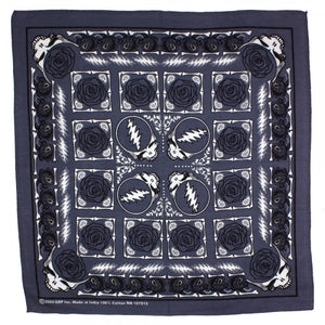 Grateful Dead Bandana Steal Your Face Grey