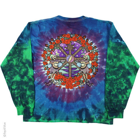 Grateful Dead Celtic Mandala Long Sleeve Tie Dye T-Shirt