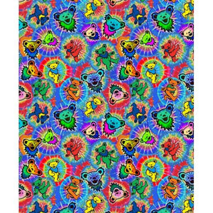 Grateful Dead Dancing Bear Splash Blanket