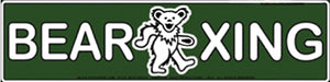 Grateful Dead Dancing Bear Xing Sticker