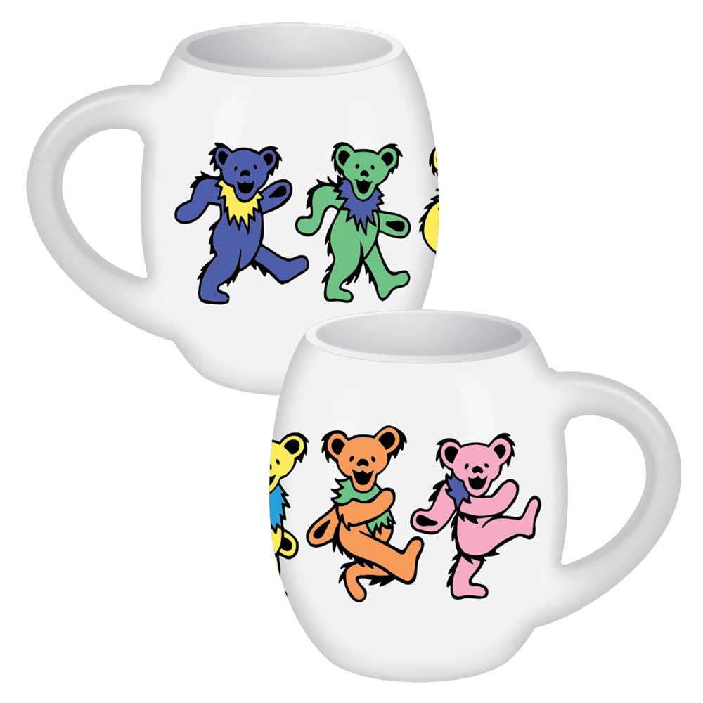Grateful Dead Dancing Bears 18 oz. Oval Ceramic Mug