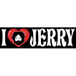 Grateful Dead I Love You Jerry Bumper Sticker SALE