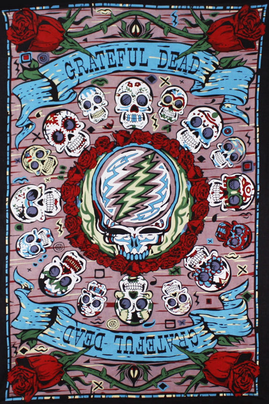 Grateful Dead Mexicali Skulls Mini Tapestry SALE